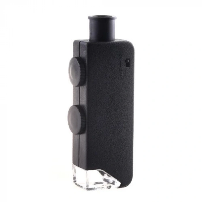 HEYF Mini 60x 100x Zoom Lens Odak Takı Led Cep Mikroskop Büyüteç