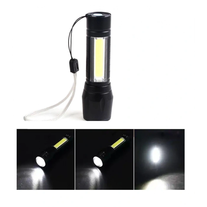 Mini Çok Güçlü Şarjli El Feneri Xpe-cob Led Wt-030