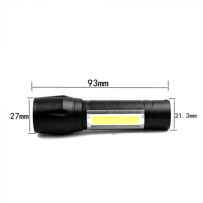 Mini Çok Güçlü Şarjli El Feneri Xpe-cob Led Wt-030