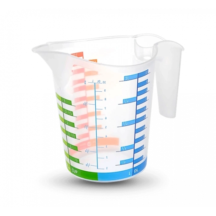 Ölçü Kabı Dereceli Renkli 1000 Ml