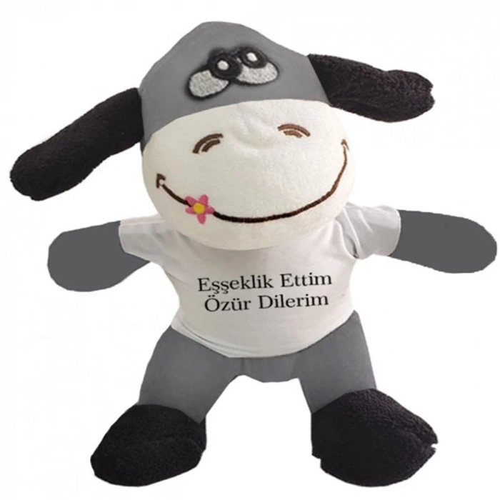 HEYF Oyuncak Peluş Eşek Eşeklik Ettim Tişörtlü