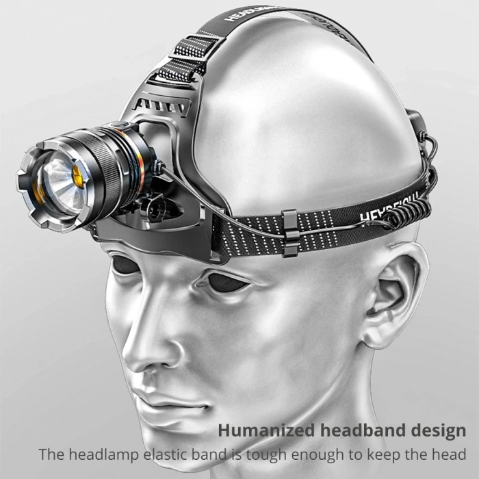 Peakstar Ps-8002 Sensörlü Zoomlu Profesyonel Şarjlı Kafa Lambası