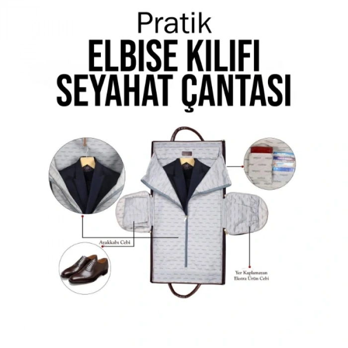 Pratik Elbise Kılıfı Seyahat Çantası