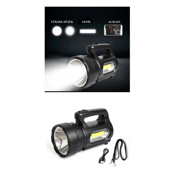 Profesyonel Ultra Güçlü Led El Feneri - Yüksek Performanslı 900 Lümen Aydınlatma