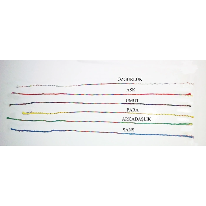 Renkli Şans Bileklikleri ( 6 Adet )