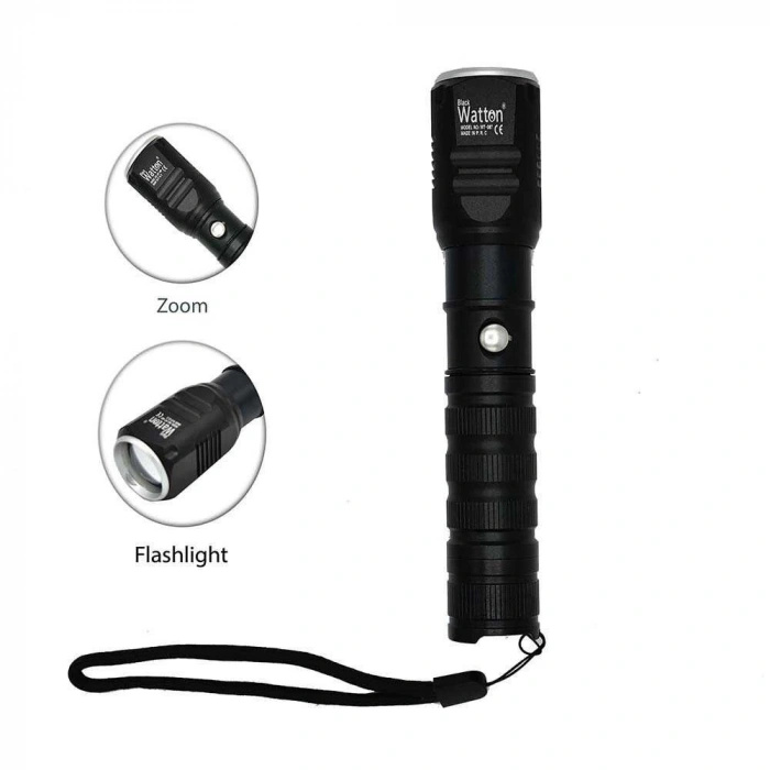 HEYF Şarjlı Pilli Zoomlu El Feneri  Wt-087