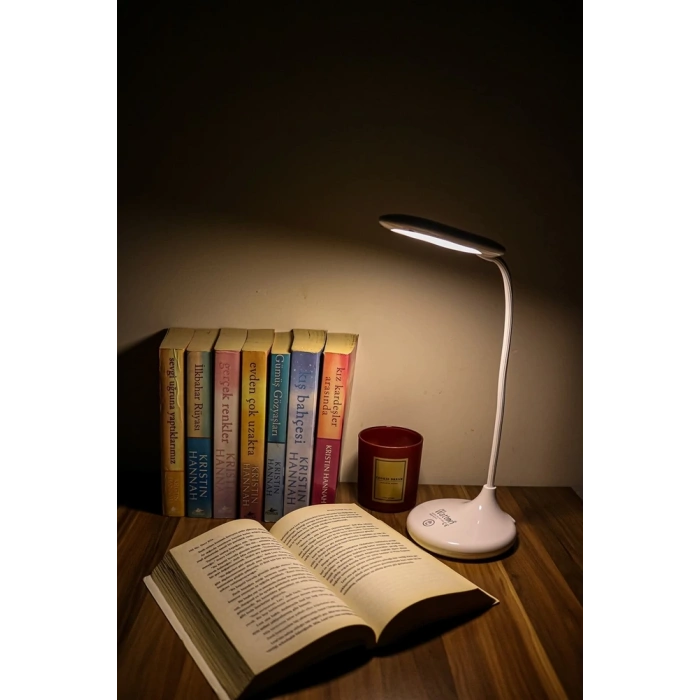 HEYF Şarjlı Sarı Ve Beyaz Renk Masa Lambası  Wt-005