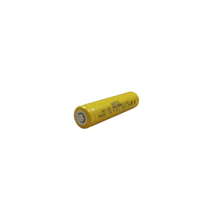 Sertec - 1.2v 600 Mah - N Boy - Ni-cd Şarjlı Pil - (başsız / Flat Head)