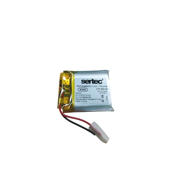 Sertec 602425 3.7v 300mah Li-polymer Pil (devreli/1.5a)