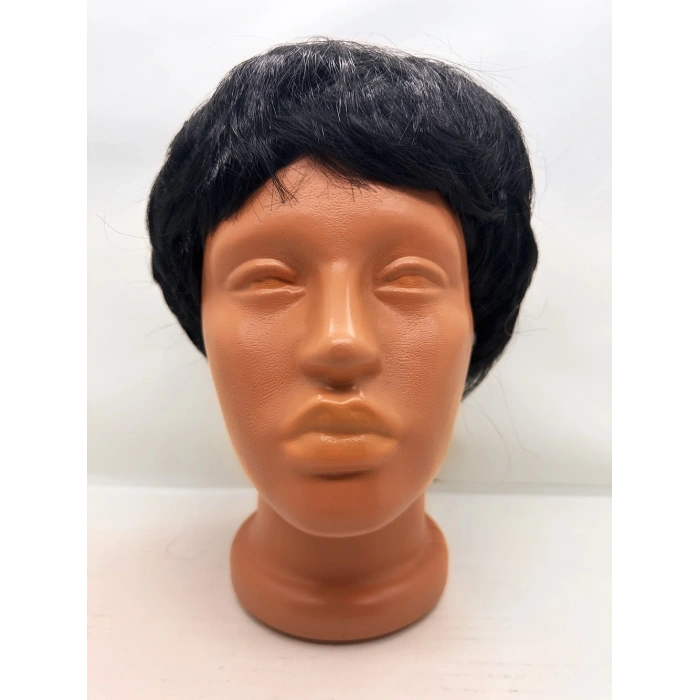 Siyah Renk Kısa Kesim İçi Astarlı Erkek Peruğu