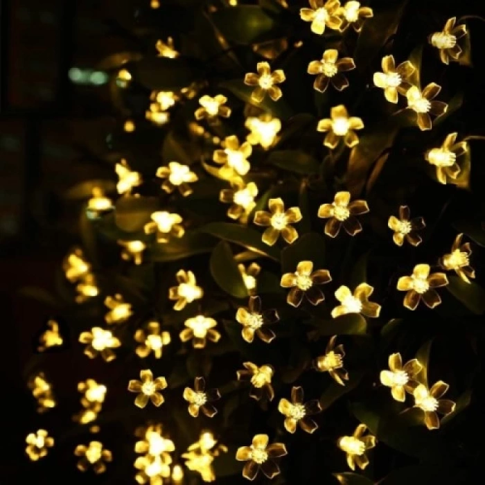 Solar 5m 50 Led Papatya Gün Işığı 8 Fonksiyonlu