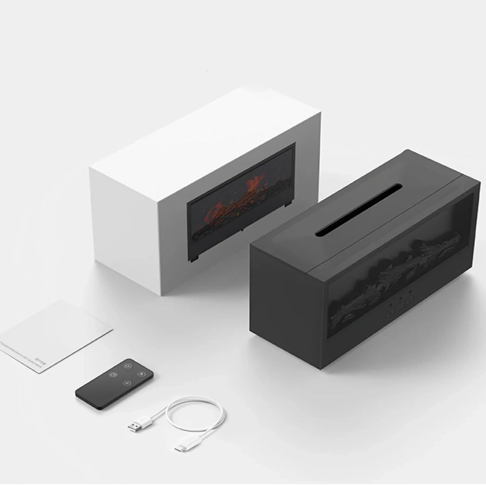 Şömine Görünümlü Alev Efektli Hava Nemlendirici