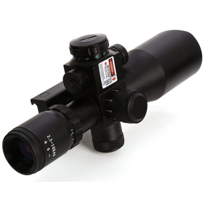 Süper Zoomlu Lazerli Profesyonel Av Dürbünü 2.5-10x40/e