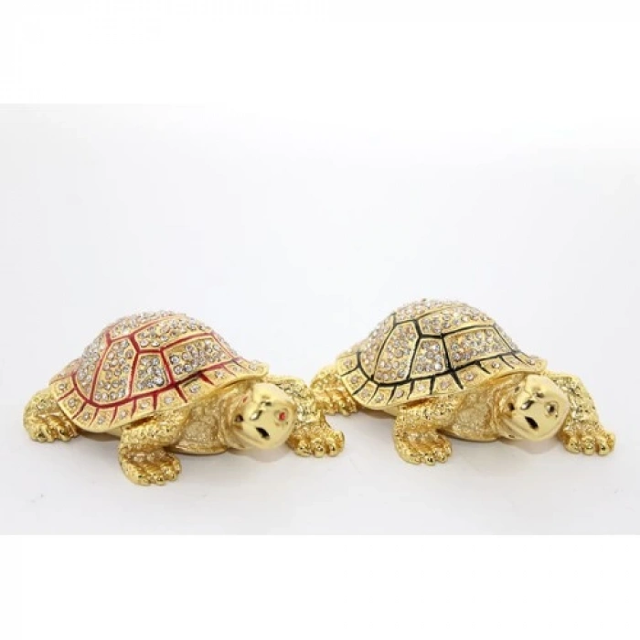 Swarovski Taşlı Kaplumbağa Figürü Model 1