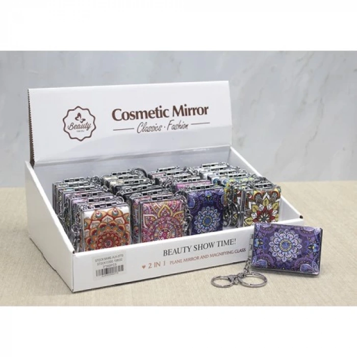 Taşlı El Aynası Anahtarlık Model 5