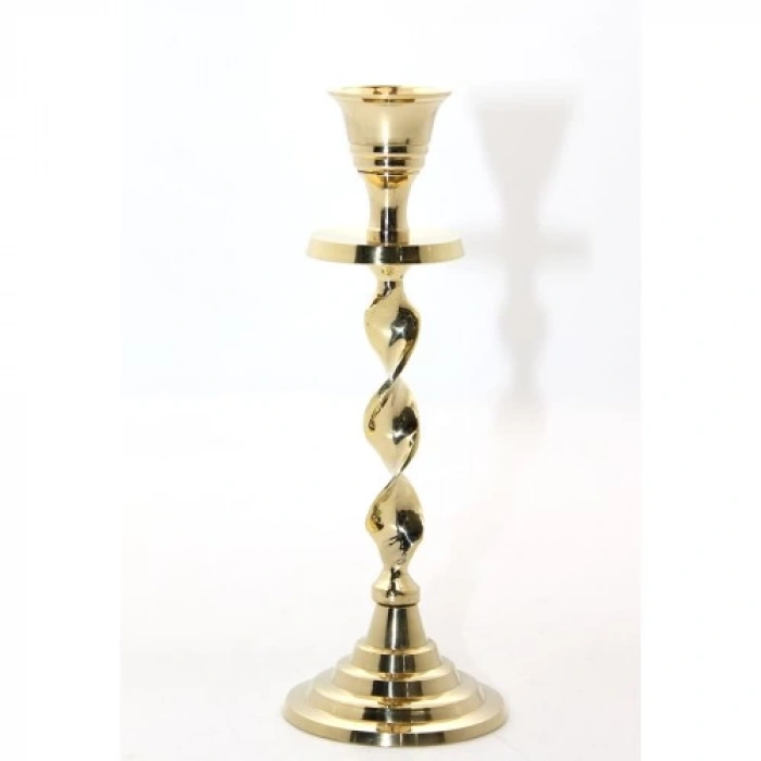 Tekli Pirinç Şamdan Model 2