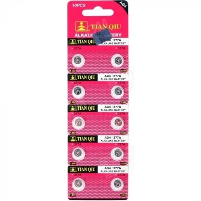 HEYF TıanQıu Ag4 Lr626/377 Alkalin 10lu Düğme Pil