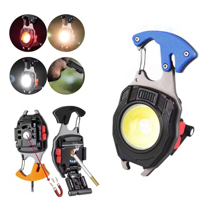 HEYF W-5147 Profesyonel Çok Fonksiyonlu Anahtarlıklı Kamp Feneri