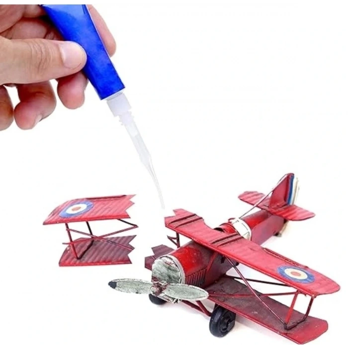 Yapıştıcı Mikro Uçları Plastik Yapıştırıcı Şişe Uçları Şırınga Ucu 10 Adet