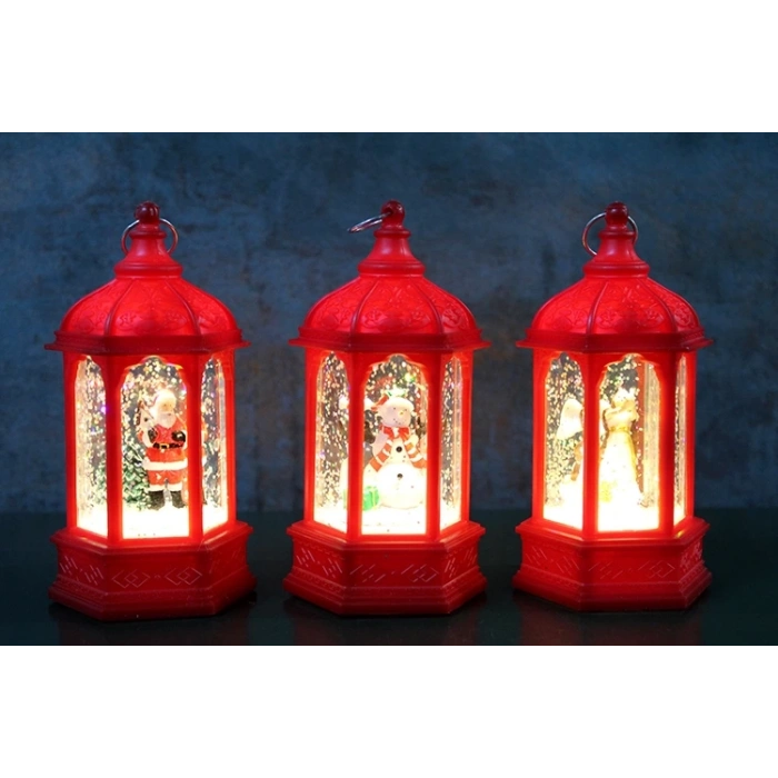 HEYF Yılbaşı Temalı Işıklı Kar Küresi Alk3218