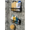 2 Li Plastik Yapışkanlı Askılı Mutfak- Banyo Rafı Düzenleyici Duş Şampuanlık