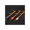 5&#39;li Renkli Ahşap Saplı Silikon Uçlu Spatula Fırçalı Kaşık Seti -yemek Hazırlık Seti 21 Cm