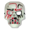 HEYF Beyaz Üzeri Rengarenk Korku Dişli Kafatası Maskesi 30x22 Cm
