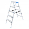 Çift Basamaklı Alüminyum Metal Merdiven Yükseklik 115cm Baş Genişlik 8cm