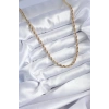 HEYF 316L Çelik Gold Renk 60 cm Burgu Model Kadın Kolye