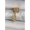 HEYF 316L Çelik Gold Renk Sallantı Yılan Model Nomination Charm