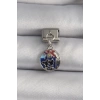 HEYF 316L Çelik Gümüş Renk Sallantı Dünya Model Nomination Charm
