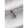 HEYF 316L Çelik Gümüş Renk Topçuk Piercing