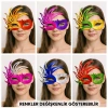 HEYF 6’lı Çift Renkli Venedik Karton Parti Maskesi Seti