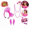 HEYF 80’ler 90’lar Neon Pembe Parti Seti – Kolye Küpe Taç