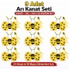HEYF 9’lu Arı Kostüm Seti – Kanat Taç Asa