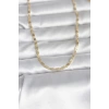 HEYF CM 14K Gold Renk Çizgi Lazer Model 60 cm Kadın Kolye