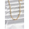 HEYF CM 14K Gold Renk Topçuk Model 60 cm Kadın Kolye