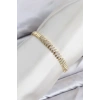 HEYF CM Arpa Model Zirkon Taşlı VIP Seri Gold Renk Pirinç Kadın Bileklik