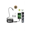 HEYF Endoskop 3 İn 1 Yılan Kamera Usb Micro Usb Type-c 20 Metre Sert Kablo