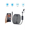 HEYF Endoskop Yılan Video Kamera Ios Ve Android Uyumlu Led’li 10 Metre 8 Mm Sert Kablo 2mp