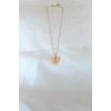 HEYF Gold Kaplama Sarı Renk Sedefli Kelebek Kolye