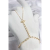 HEYF Gold Renk Pirinç Zirkon Taşlı Göz Model Şahmeran