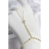 HEYF Gold Renk Pirinç Zirkon Taşlı Nazar Model Şahmeran