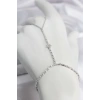 HEYF Gümüş Renk Pirinç Zirkon Taşlı Yıldız Model Şahmeran