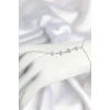 HEYF Gümüş Renk Zirkon Taşlı Sıralı Kutup Yıldızı Model Şahmeran