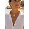 HEYF Güneş Model Gold Renk Choker Kadın Kolye