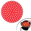 heyf  heyf® Renkli Isıya Dayanıklı Yıkanılabilir Silikon Fırın Ve Airfryer Yuvarlak Pişirme Matı 23 Cm