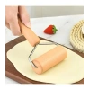 heyf Ahşap Saplı Rulo Hamur Açıcı Merdane Pürüzsüz Oklava Pizza Börek Açma Silindir