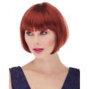 HEYF Kızıl Renk Düz Kesim Astarlı Küt Parti Peruğu