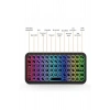 HEYF Mini Klavye Smarttv Işıklı Bluetooth Kablosuz Televizyon Ps3 Dizüstü Tabletler Ve Telefonlar İçin